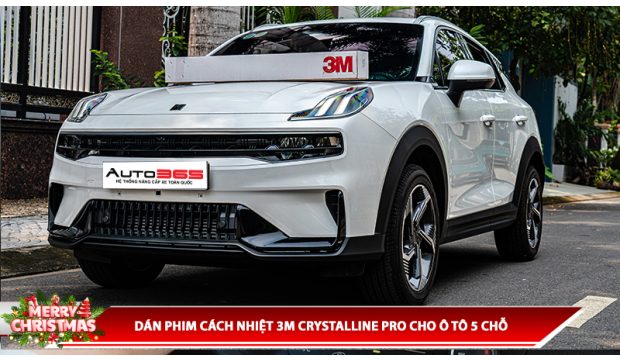 DÁN PHIM CÁCH NHIỆT 3M CRYSTALLINE PRO CHO Ô TÔ 5 CHỖ